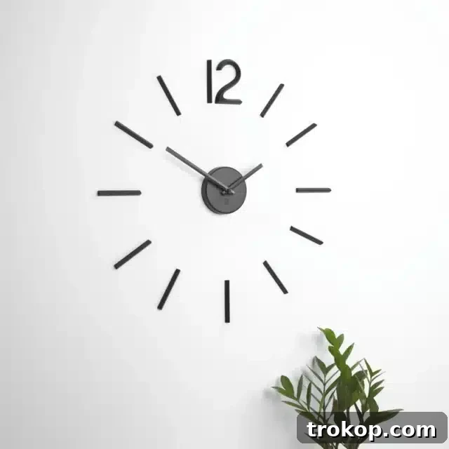 Orren Ellis Minimalist Modern Wall Clock