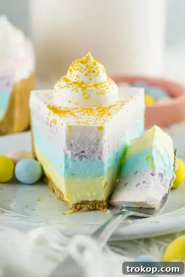 No Bake Easter Jell-O Pie
