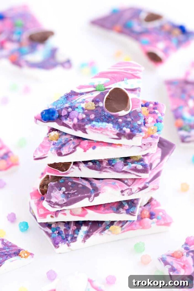 Cadbury Egg Easter Bark