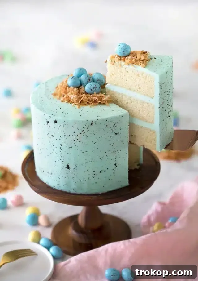 Robins Egg Cake for easy easter deserts