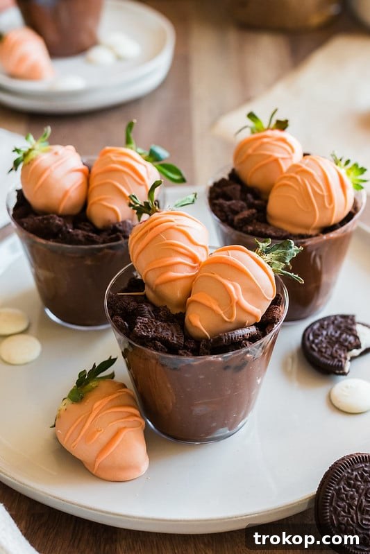 Carrot Patch Dirt Cups 