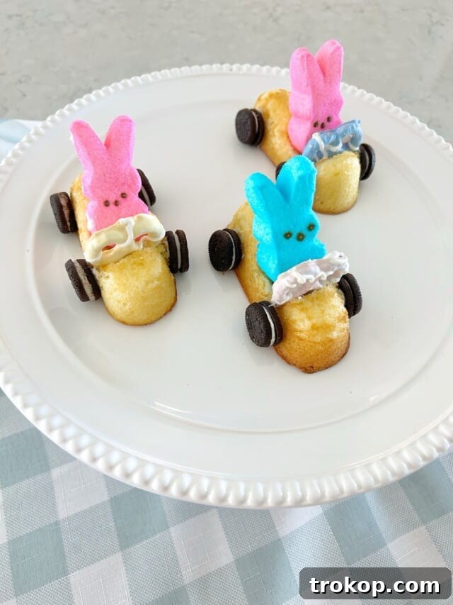Easter Peeps Bunny Twinkie Cars