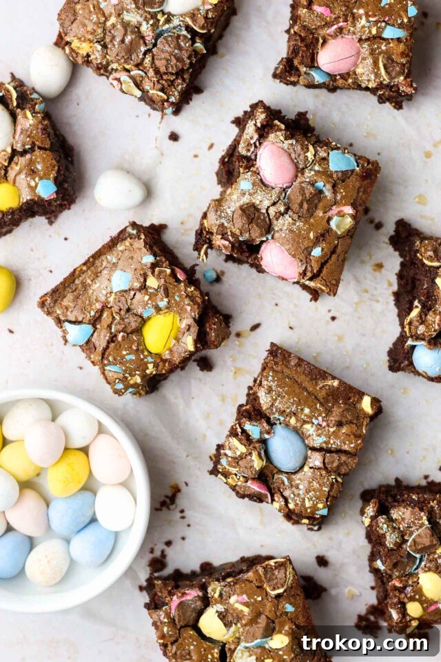 Cadbury Mini Egg Brownies