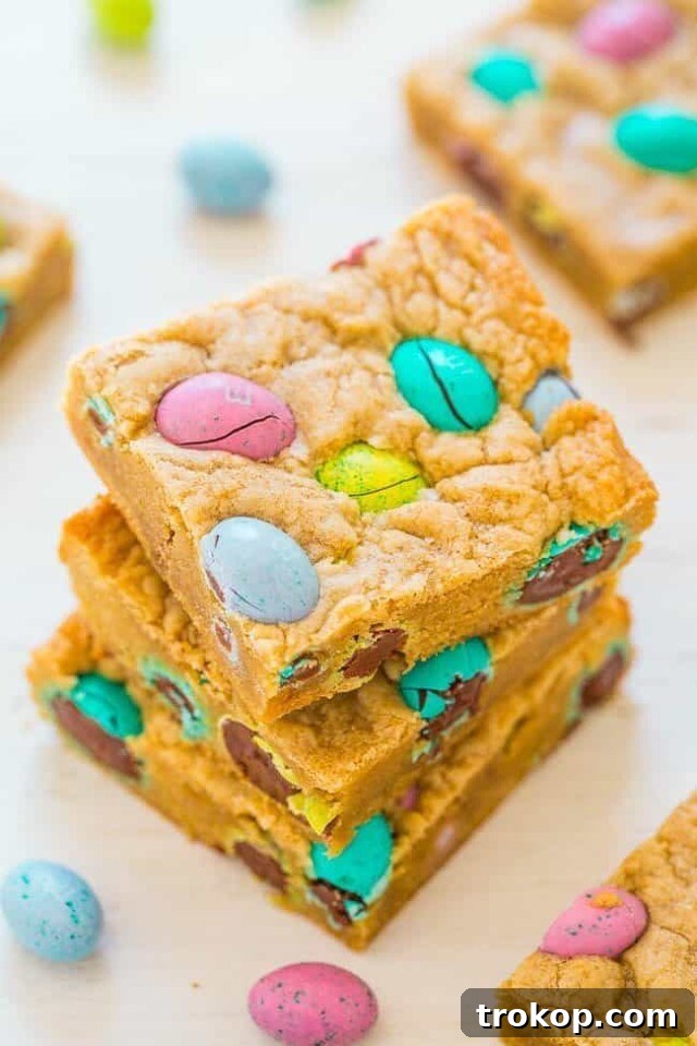 Easter Egg Blondies