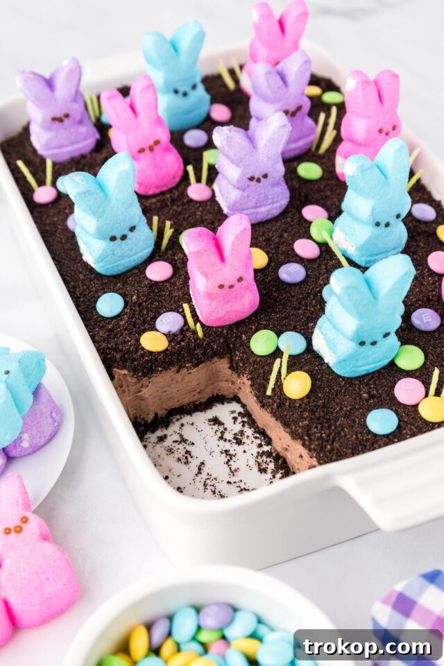 No Bake Easter Dirt Cake