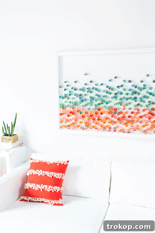 Creative DIY Paper Wall Art for modern interiors