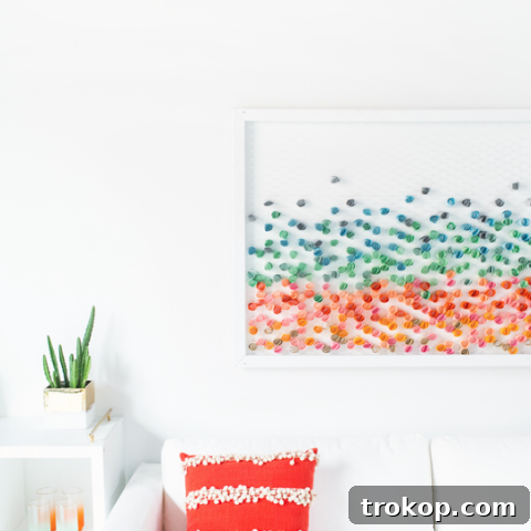 Colorful DIY Paper Wall Art