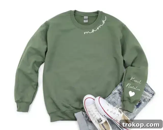 55 Gifts for Mom That Are Always in Season 14 Personalized Mama Sweatshirt with Kids' Names