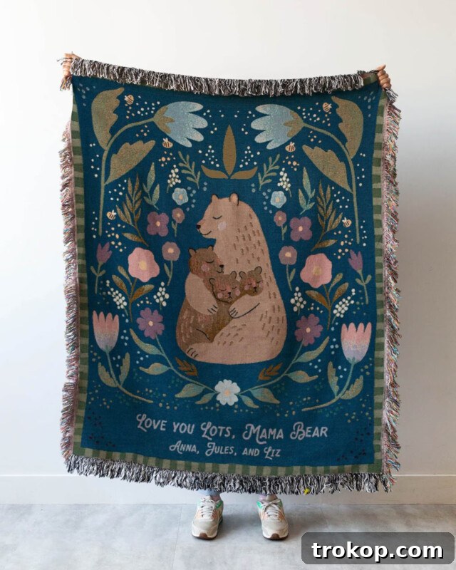 55 Gifts for Mom That Are Always in Season 16 Mama Bear Blanket