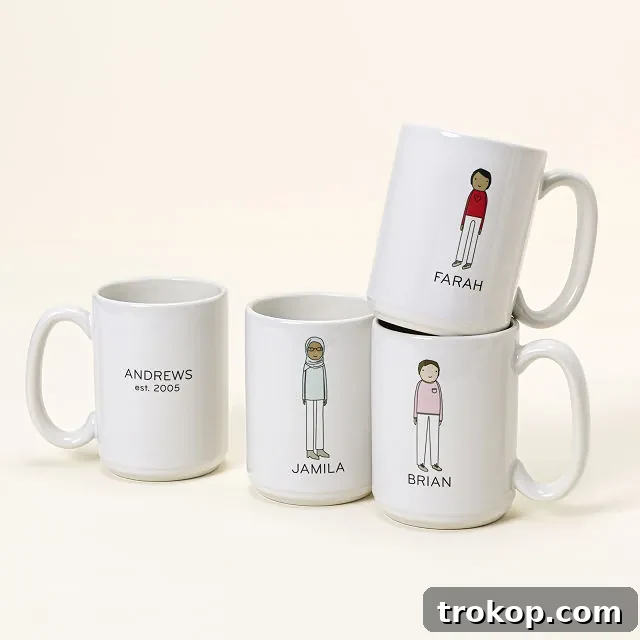 55 Gifts for Mom That Are Always in Season 17 Personalized Family Mugs