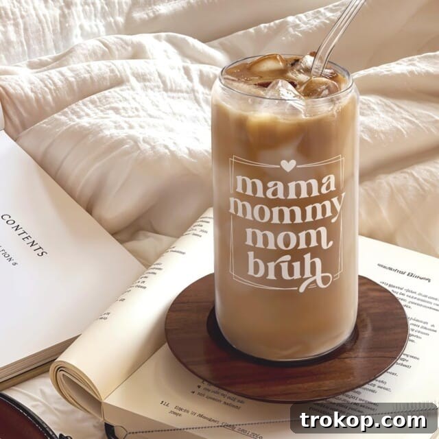 55 Gifts for Mom That Are Always in Season 22 Mama Mommy Mom Bruh Glass Cup
