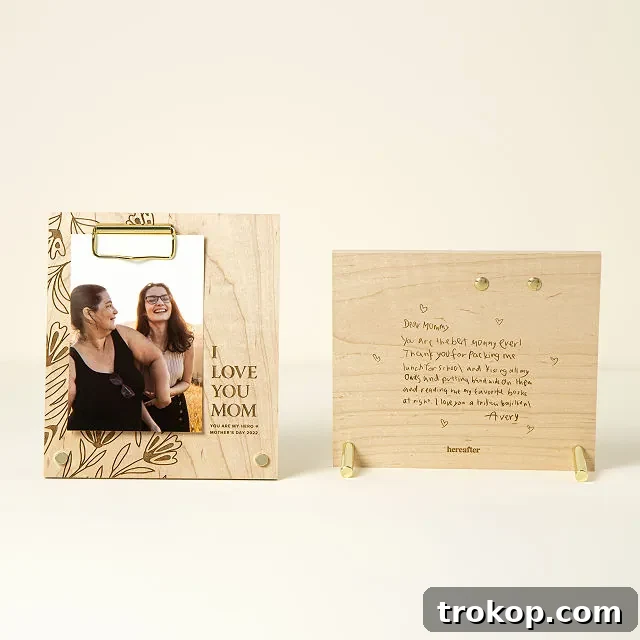 55 Gifts for Mom That Are Always in Season 23 Personalized Note to Mom Picture Frame