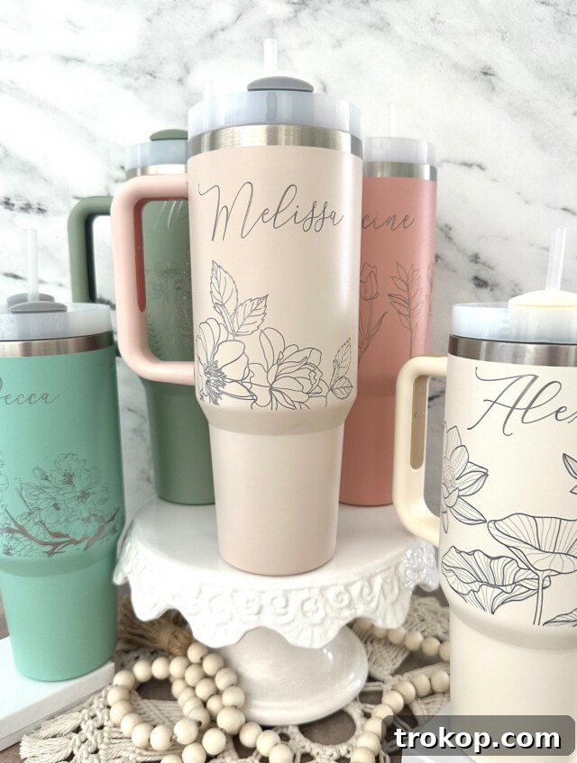 55 Gifts for Mom That Are Always in Season 27 Personalized 40oz Tumbler, Mother's Day Gifts, Insulated Engraved Cup, Bridesmaid Proposal, Birthday Gifts for Her, Corporate Custom Logo