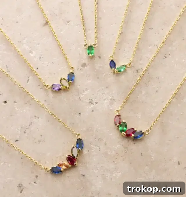 55 Gifts for Mom That Are Always in Season 29 Family Birthstone Necklace • Birthstone Necklace • Birth Stone Necklace • Mothers Necklace • Mom Necklace • Mother Necklace