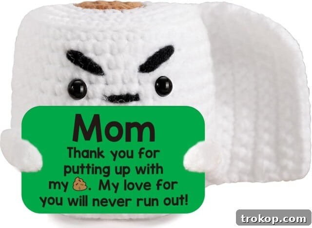 55 Gifts for Mom That Are Always in Season 36 Funny Crochet Toilet Paper