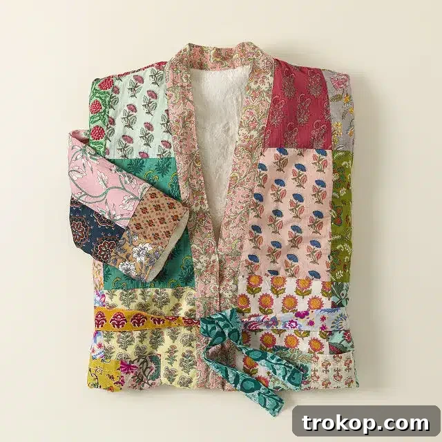 55 Gifts for Mom That Are Always in Season 7 Repurposed Sari Fleece Lined Robe for gifts for moms