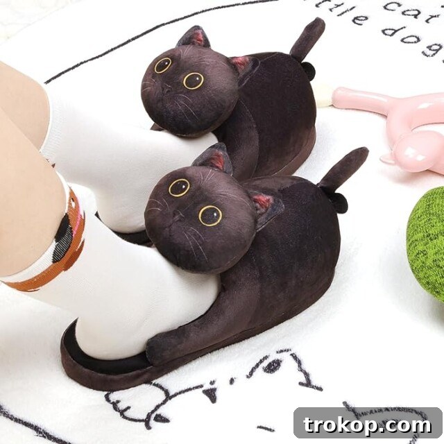 55 Gifts for Mom That Are Always in Season 9 Kawaii Cat Slippers for gifts for moms