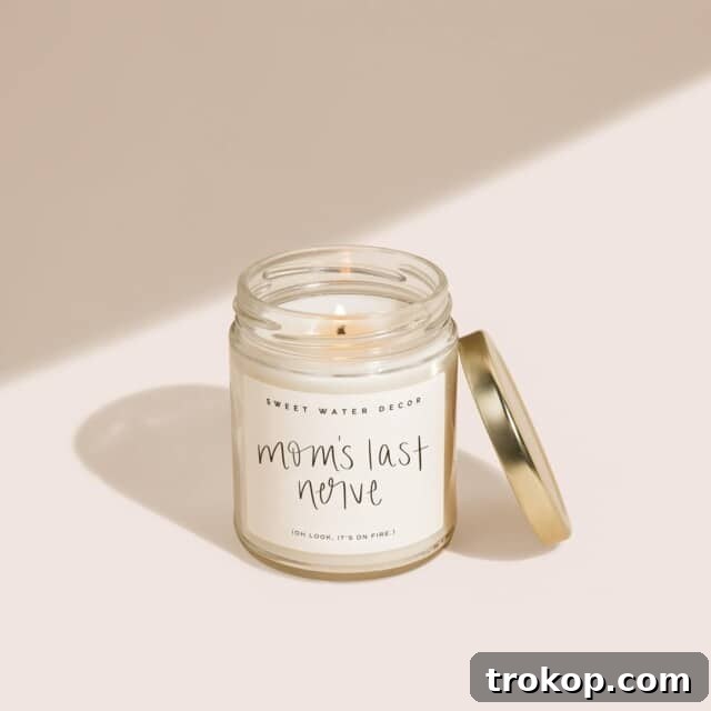55 Gifts for Mom That Are Always in Season 10 Mom's Last Nerve Candle