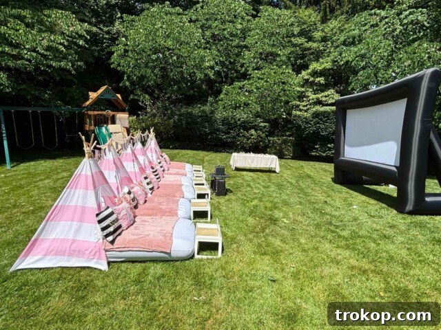 Outdoor Movie Night Camp Out for Kids