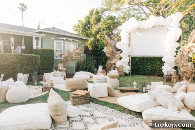 Boho Outdoor Movie Night