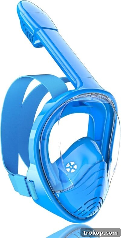 37 Must Have Beach Toys for Endless Vacation Entertainment 22 QingSong Kids Snorkel Mask Full Face, Snorkeling Set with Camera Mount, Foldable 180 Degree Panoramic View Snorkeling Gear Anti-Fog Anti-Leak