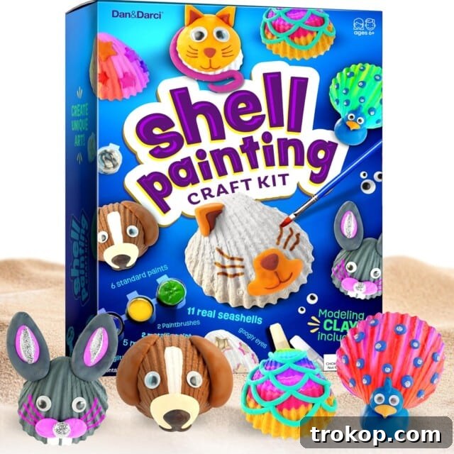 37 Must Have Beach Toys for Endless Vacation Entertainment 4 Kids Sea Shell Painting Kit - Arts & Crafts Gifts for Boys and Girls - Craft Activities Kits