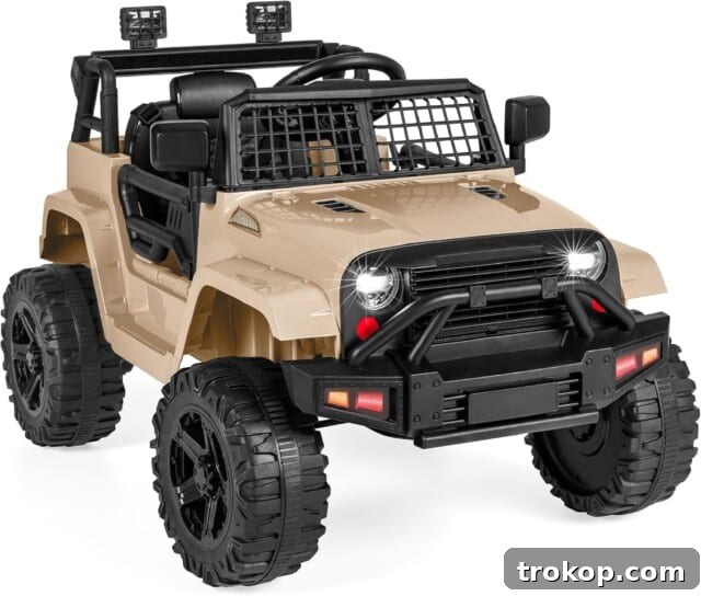 37 Must Have Beach Toys for Endless Vacation Entertainment 33 12V Kids Ride On Truck Car w/Parent Remote Control for best beach toys