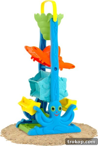 37 Must Have Beach Toys for Endless Vacation Entertainment 5 Melissa & Doug Seaside Sidekicks Sand-and-Water Sifting Funnel