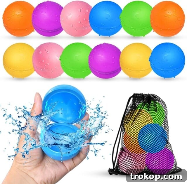 37 Must Have Beach Toys for Endless Vacation Entertainment 9 Reusable Water Balloons for best beach toys