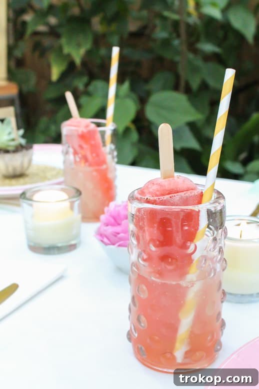 Lemonade Cocktails: 31 Refreshing Recipes You Can Easily Mix 7 a clever popsicle cocktail recipe! #LetsCelebrate #MarthaCelebrations