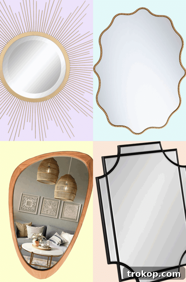 Decorative Wall Mirrors So Stunning, You'll Wonder Where They've Been All Your Life 2 Elegant Decorative Wall Mirrors for Home Decor