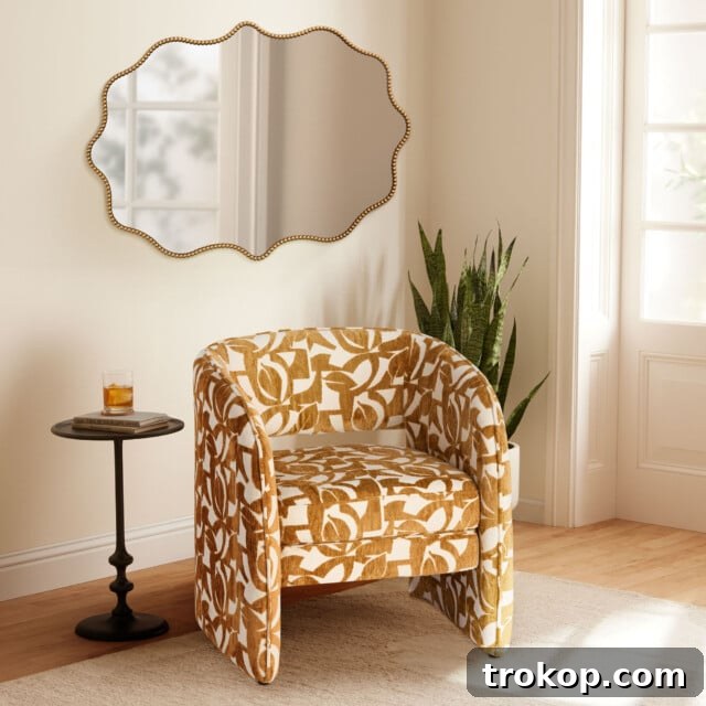 Decorative Wall Mirrors So Stunning, You'll Wonder Where They've Been All Your Life 13 Gold Bead Wavy Scalloped Wall Mirror for decorative wall mirrors in a luxurious setting