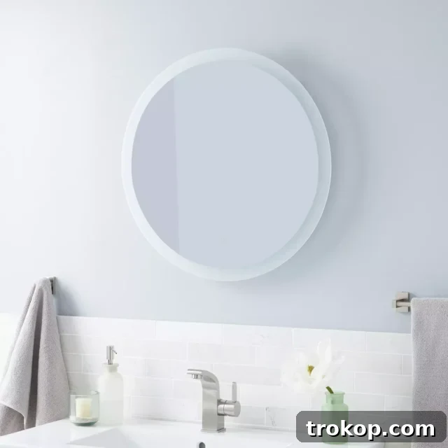 Decorative Wall Mirrors So Stunning, You'll Wonder Where They've Been All Your Life 29 Morse Round Lighted Mirror with Tunable LED, smart and stylish