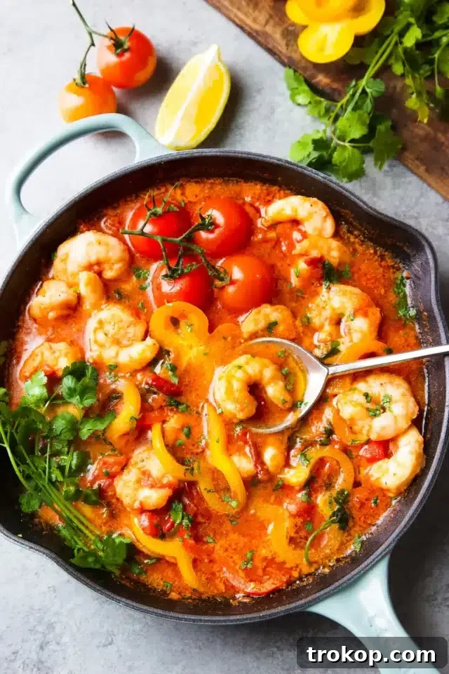 Vibrant Brazilian-inspired shrimp stew (Moqueca de Camarão)