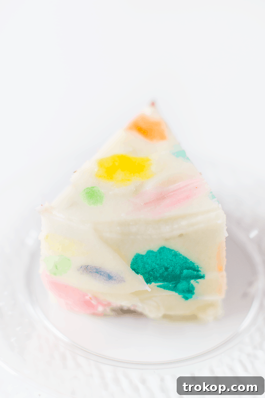 DIY abstract watercolor cake | sugarandcloth.com