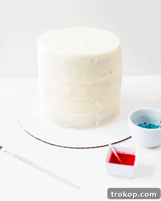 DIY Abstract watercolor painted cake | sugarandcloth.com