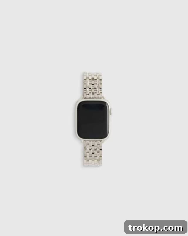 Stainless Steel Bracelet Apple Watch Band with 18k gold-plated option