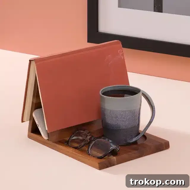 Book Nook™ Reading Valet, a stylish stand for organizing reading essentials