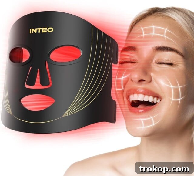 Red Light Therapy Mask for at-home skincare and anti-aging