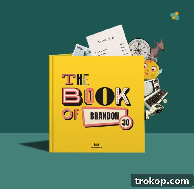 The Book of Everyone 30th Birthday, a customizable personal gift