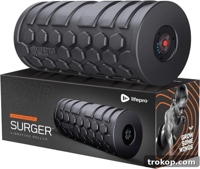 Vibrating Foam Roller for enhanced muscle recovery and tension relief