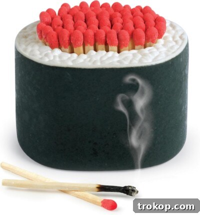 Sushi Match Striker, a ceramic decorative and functional item
