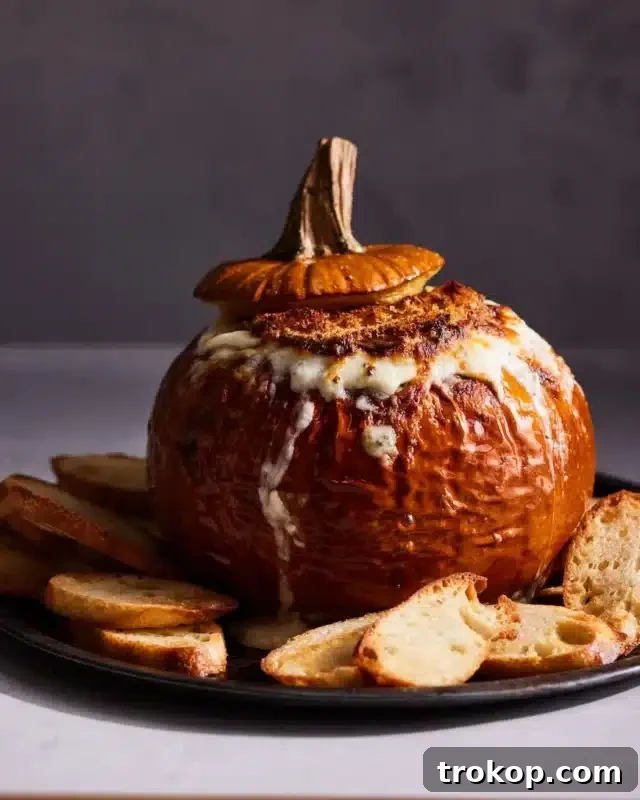 Ghoulishly Good Halloween Party Bites 12 Baked Pumpkin Fondue for Halloween Food Ideas