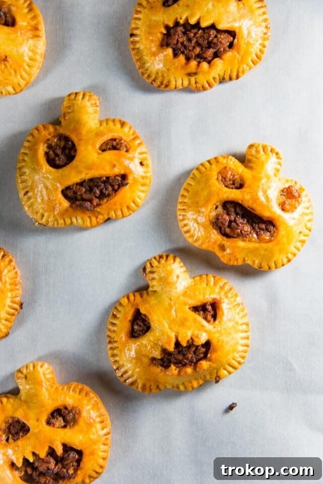 Ghoulishly Good Halloween Party Bites 15 Spooky Chorizo Hand Pies for Halloween food ideas