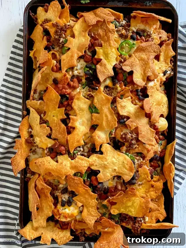Ghoulishly Good Halloween Party Bites 16 Halloween Nachos