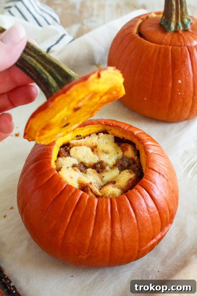 Ghoulishly Good Halloween Party Bites 33 Stuffed Pumpkin Recipe