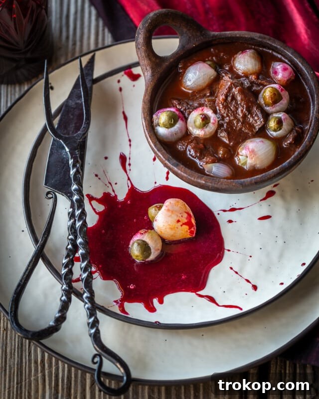 Ghoulishly Good Halloween Party Bites 36 Eye of Newt Stew Recipe for Halloween recipes