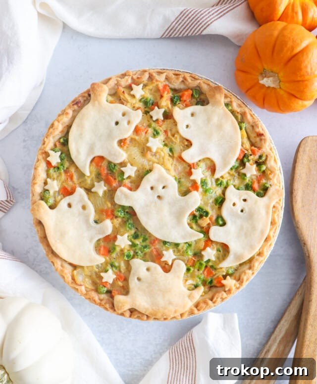 Ghoulishly Good Halloween Party Bites 43 Ghost Chicken Pot Pie Recipe