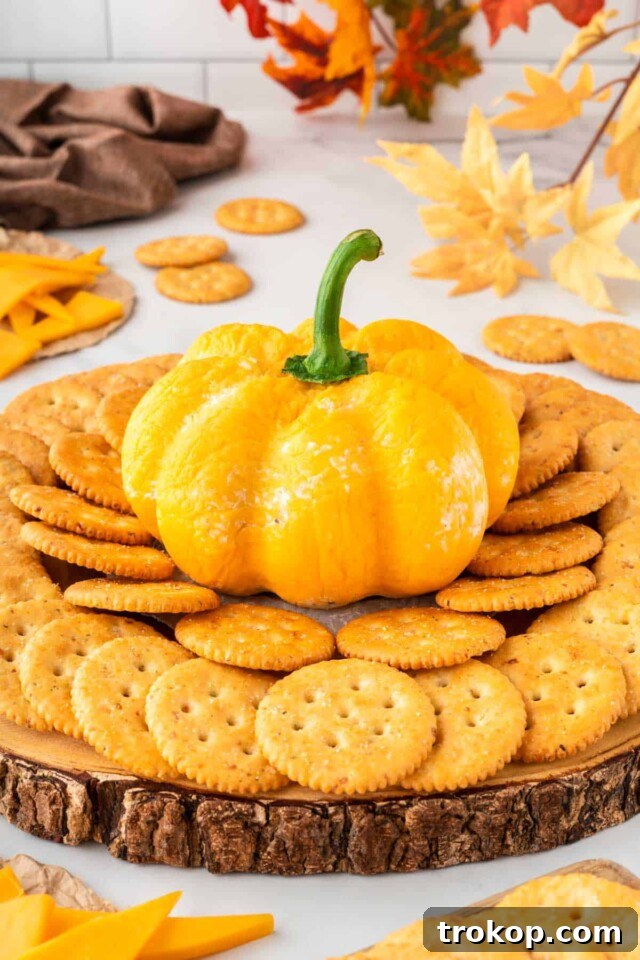 Ghoulishly Good Halloween Party Bites 9 Pumpkin Cheese Ball for Halloween appetizers