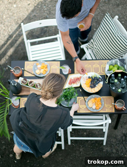 Score Big: Football Brownies and Smokey Bottom Cocktail for Your Football Bash 9 a DIY rooftop football watch party | sugarandcloth.com